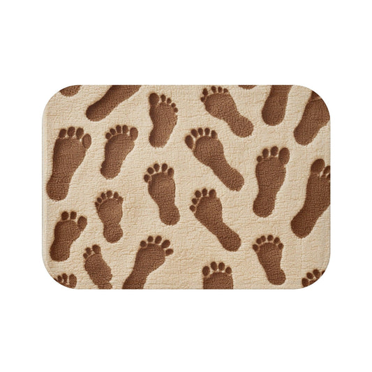 Discover your passions Bath Mat Paws - iprintyourpassions.com