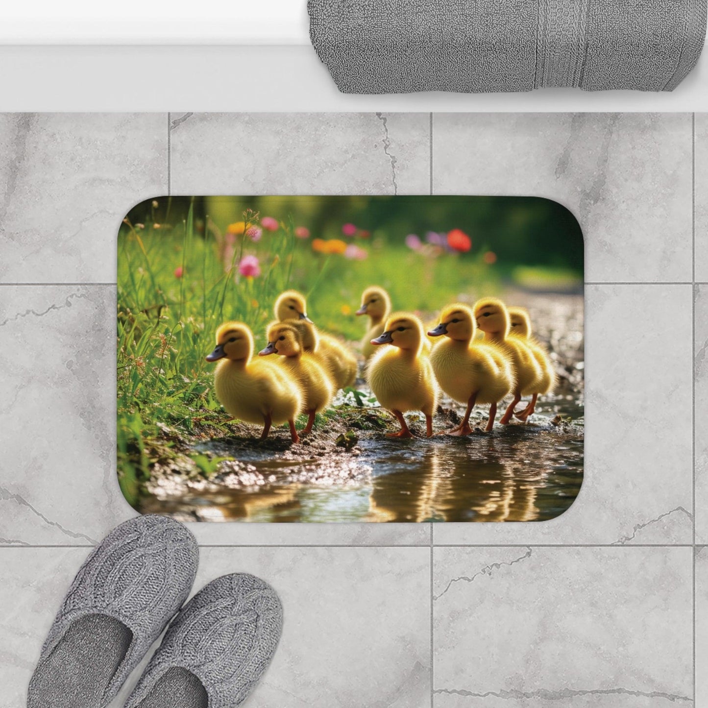 Discover your passions Bath Mat The ducks - iprintyourpassions.com