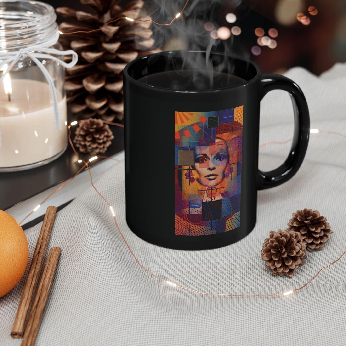 Discover your passions with the Pop Art mug featuring the colorful girl - iprintyourpassions.com