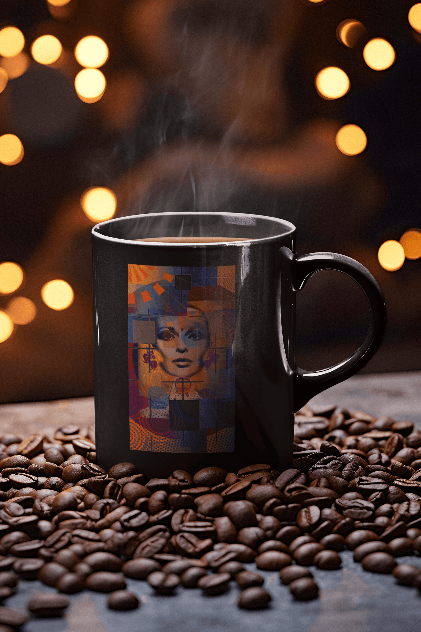 Discover your passions with the Pop Art mug featuring the colorful girl - iprintyourpassions.com