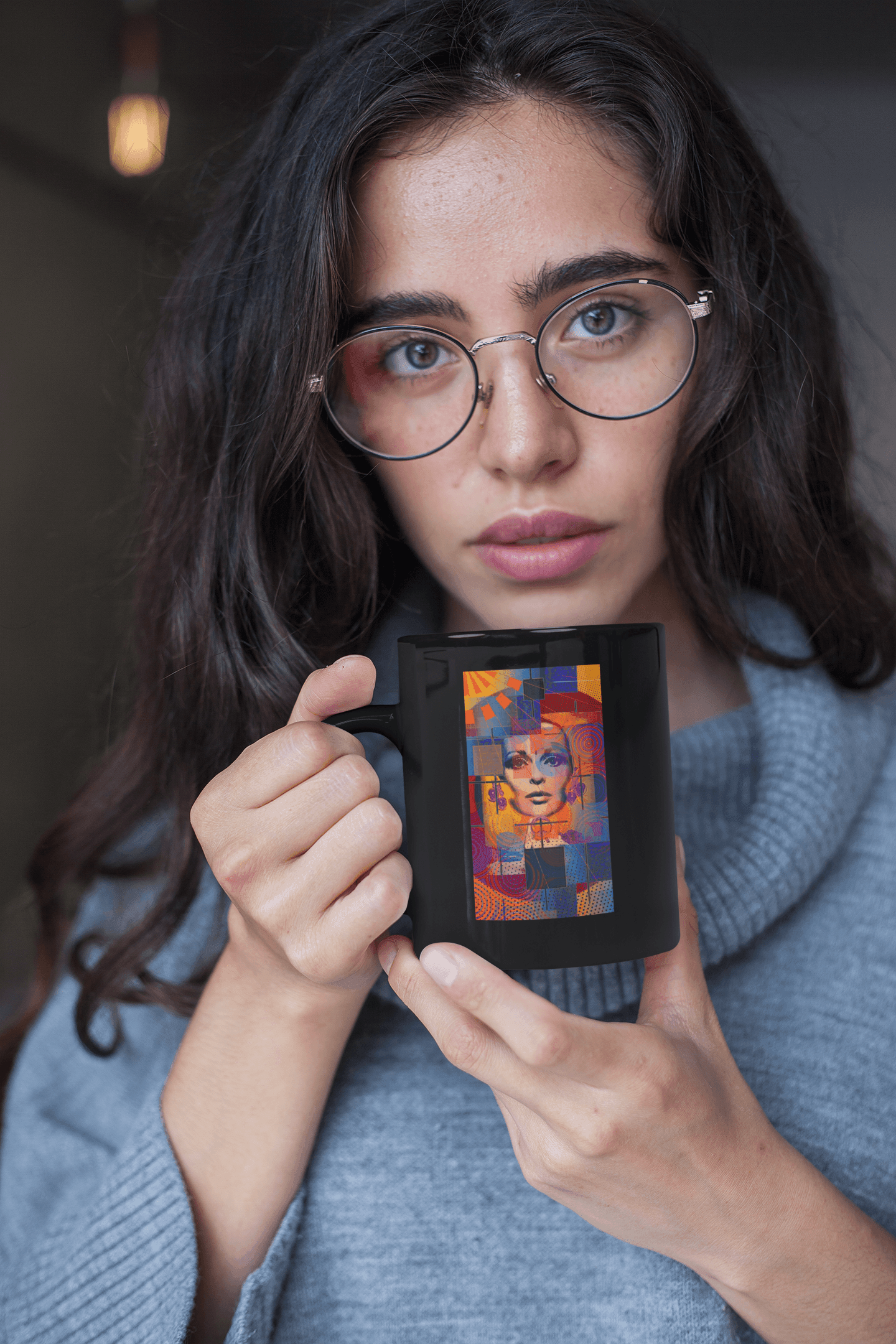 Discover your passions with the Pop Art mug featuring the colorful girl - iprintyourpassions.com