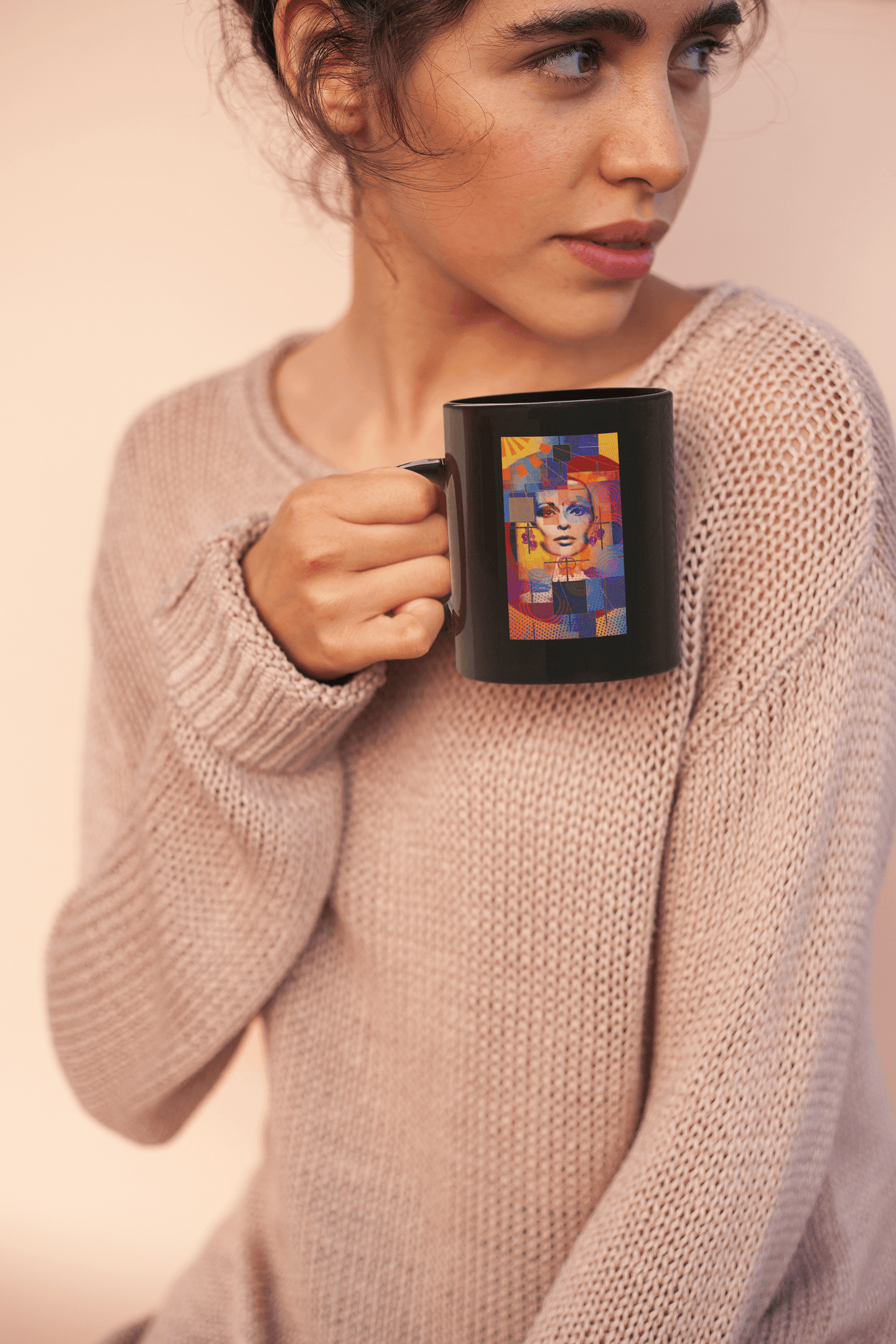 Discover your passions with the Pop Art mug featuring the colorful girl - iprintyourpassions.com