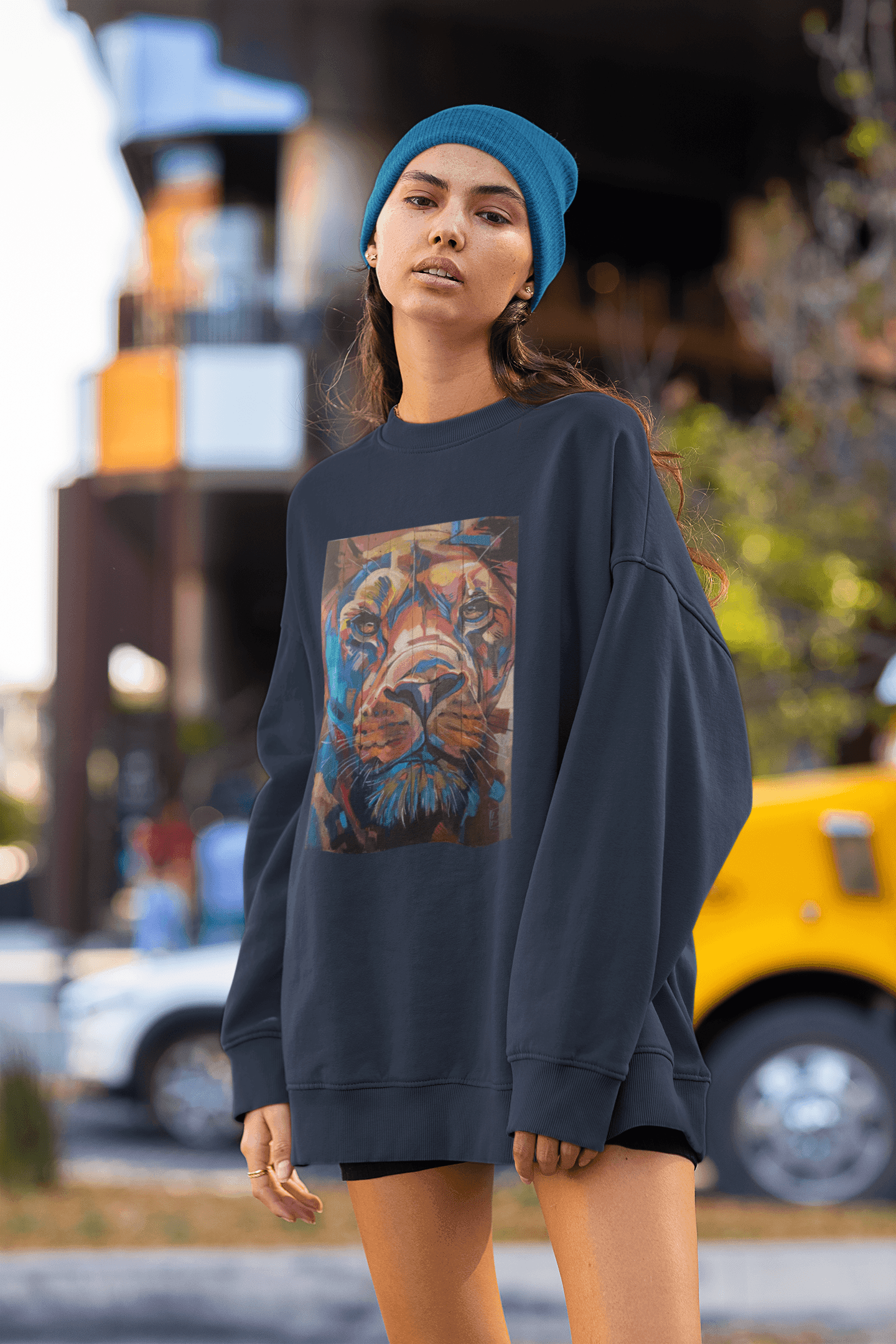 Discover your passions with the Pop Art Lion sweatshirt - iprintyourpassions.com