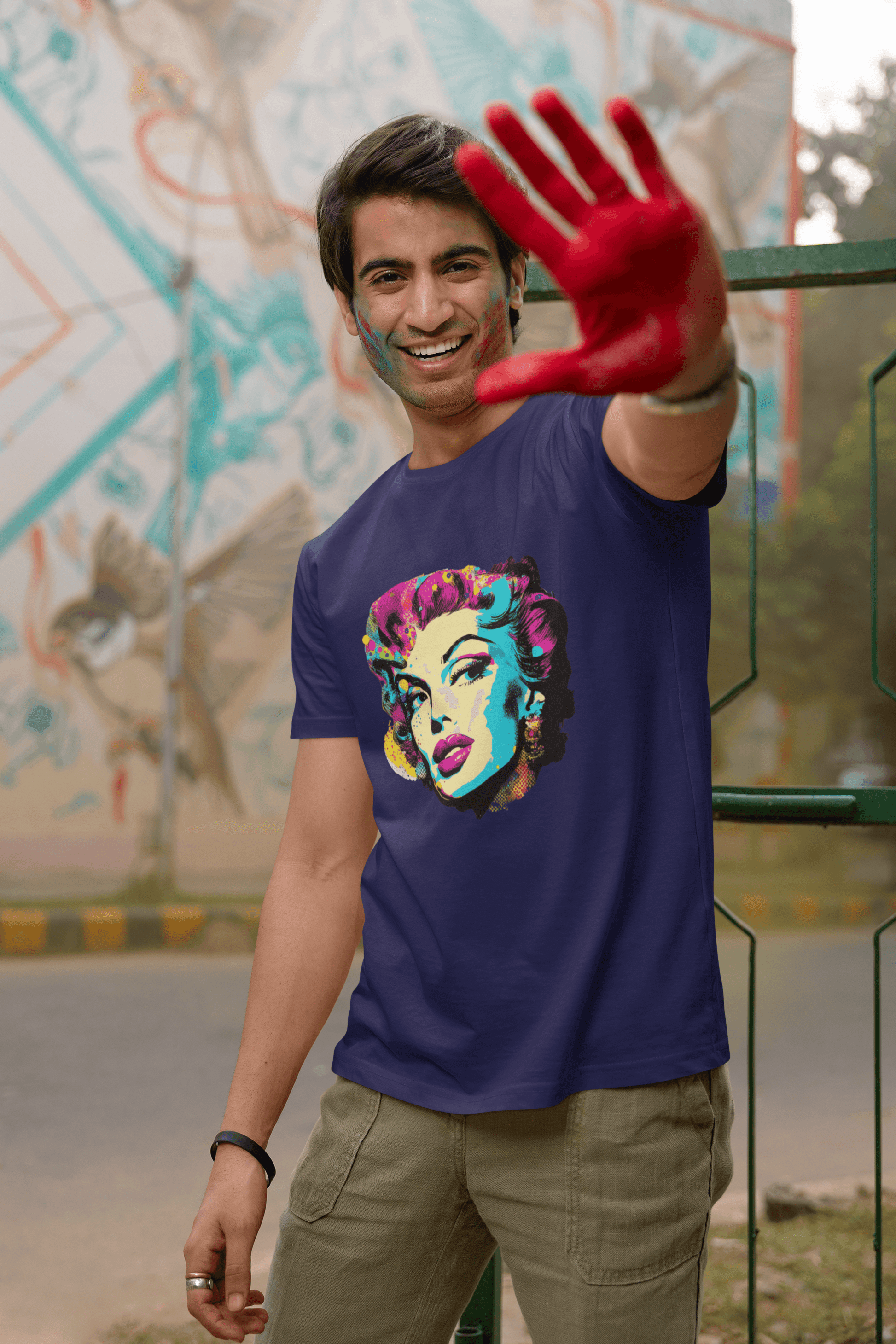 Discover your passions with the pop art Marilyn Monroe short-sleeved T-shirt - iprintyourpassions.com