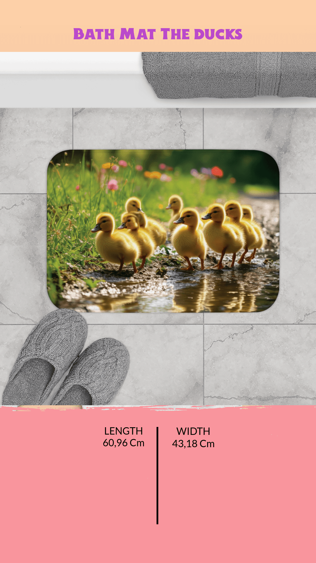 Discover your passions Bath Mat The ducks - iprintyourpassions.com