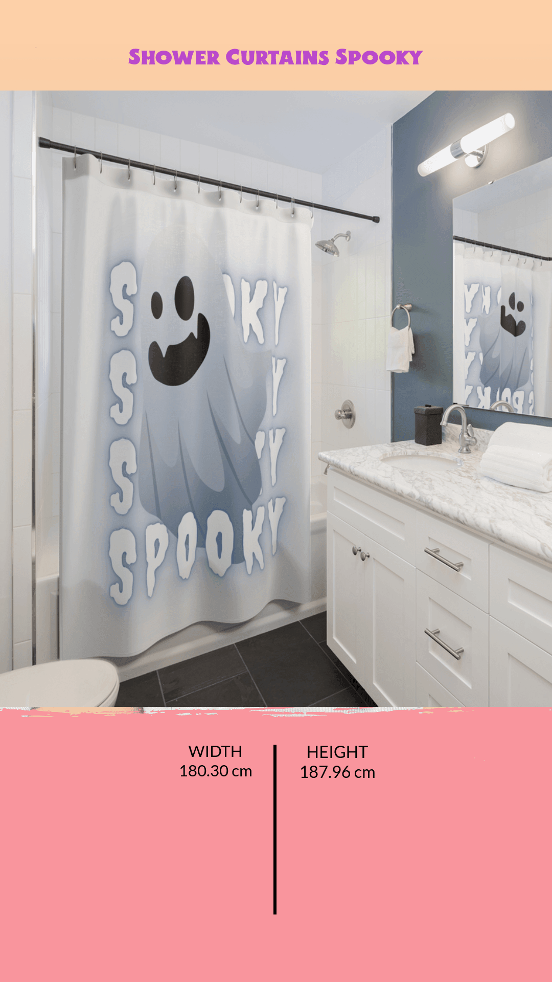 Discover your passions Shower Curtains Spooky - iprintyourpassions.com