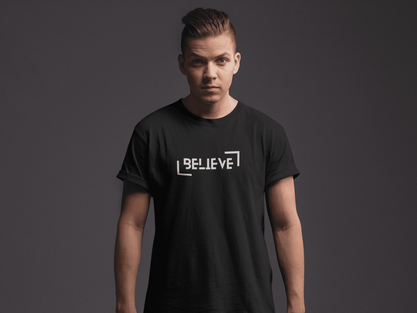 Discover your passions with the short-sleeve BELIEVE - iprintyourpassions.com