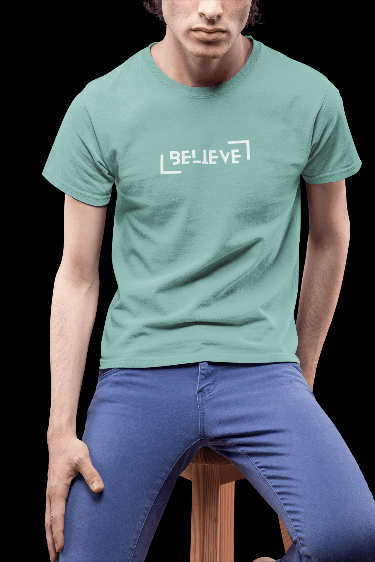 Discover your passions with the short-sleeve BELIEVE - iprintyourpassions.com